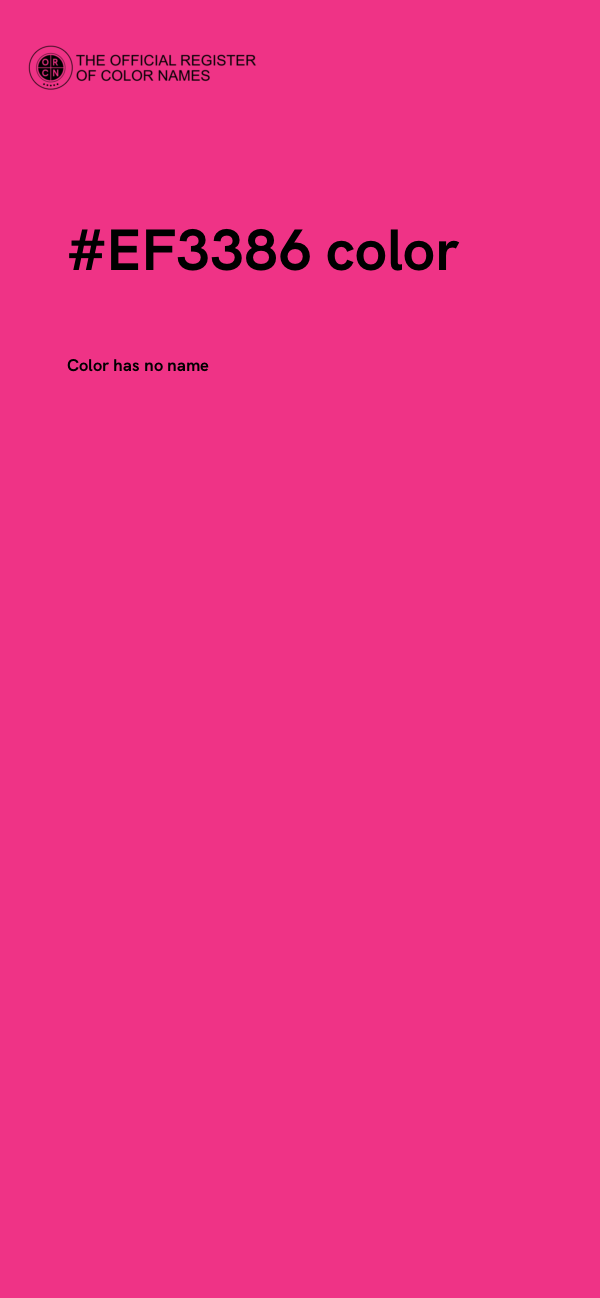 #EF3386 color image