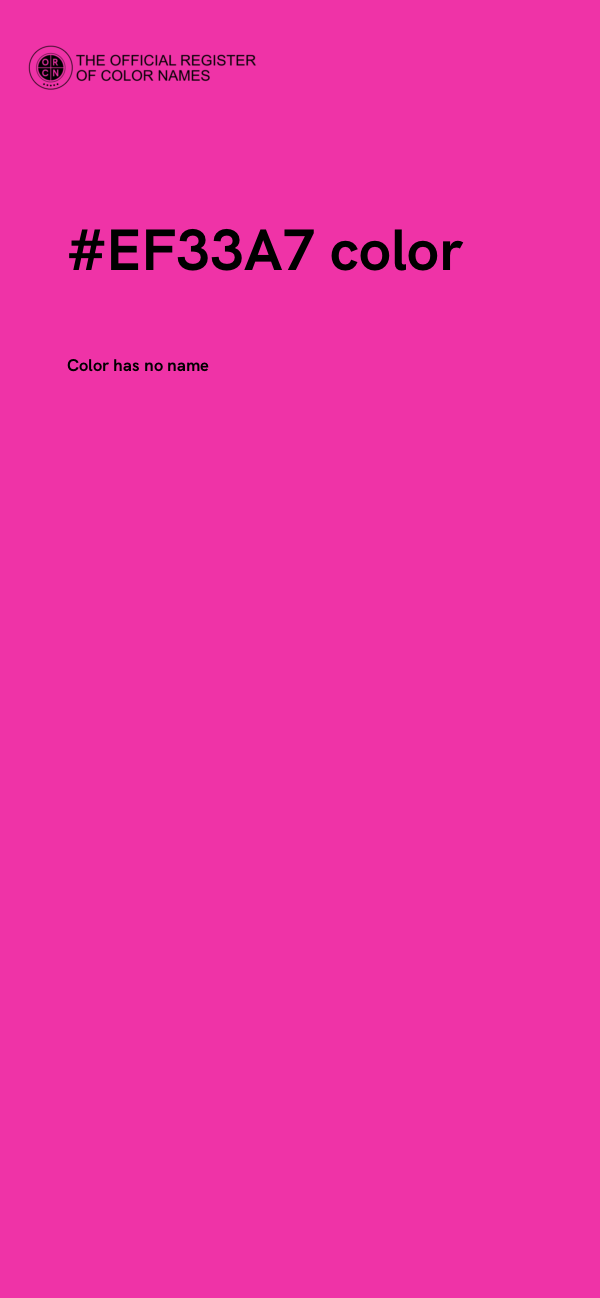 #EF33A7 color image