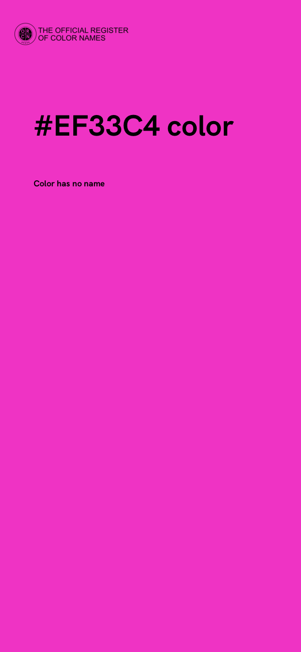 #EF33C4 color image