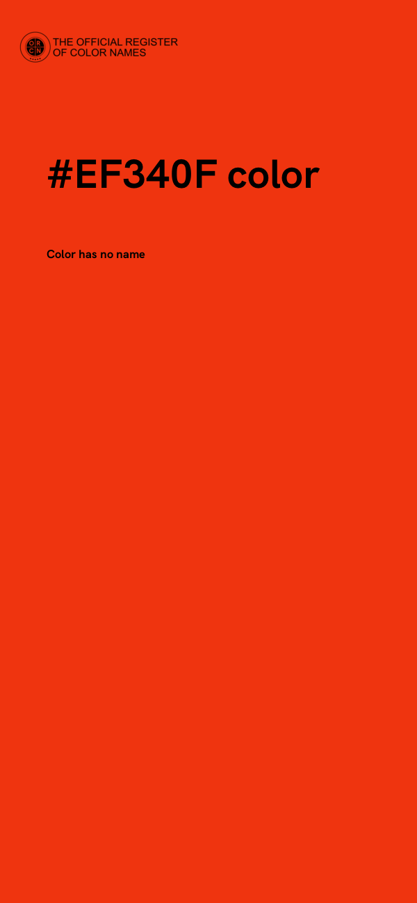#EF340F color image