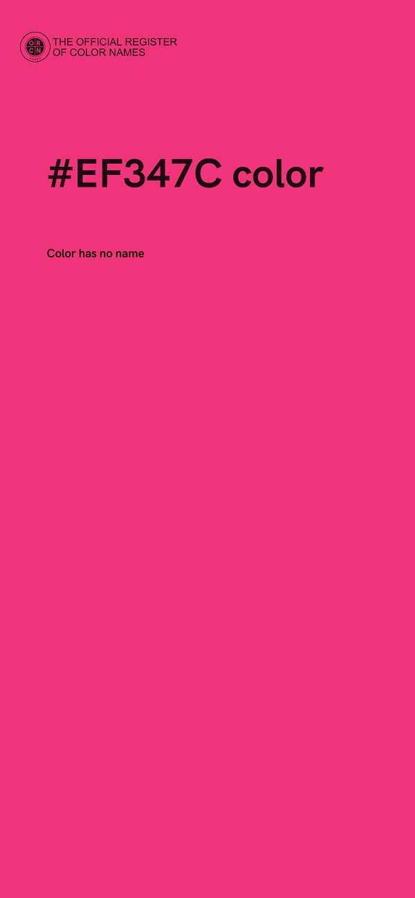 #EF347C color image
