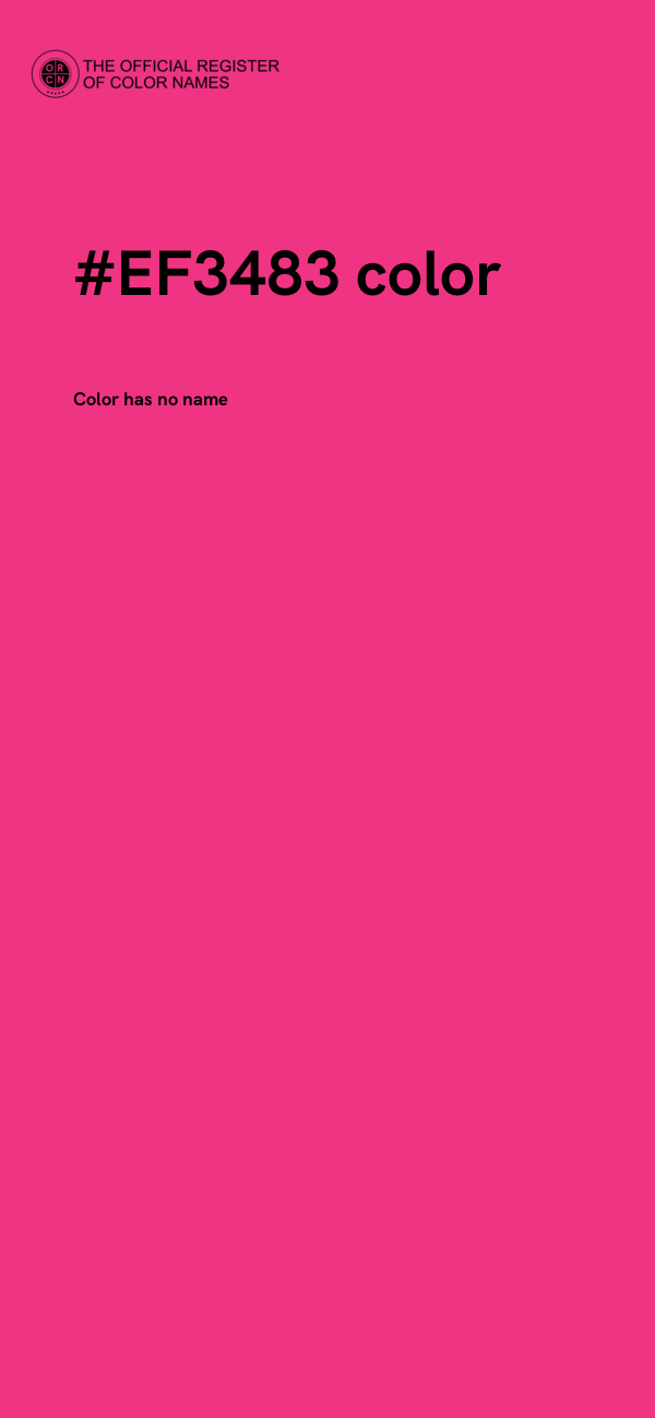 #EF3483 color image