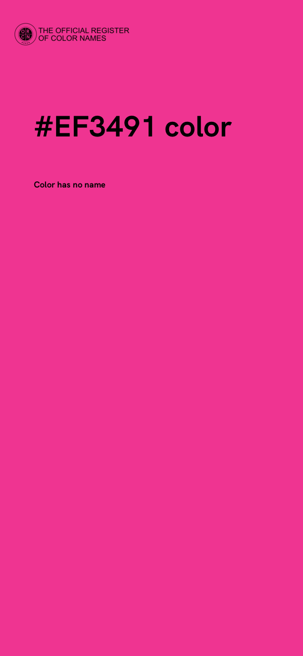#EF3491 color image
