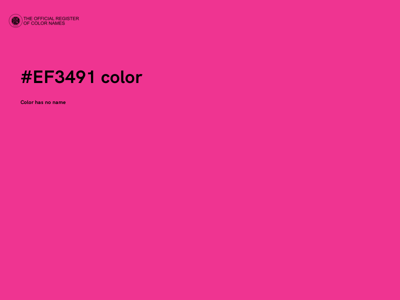 #EF3491 color image