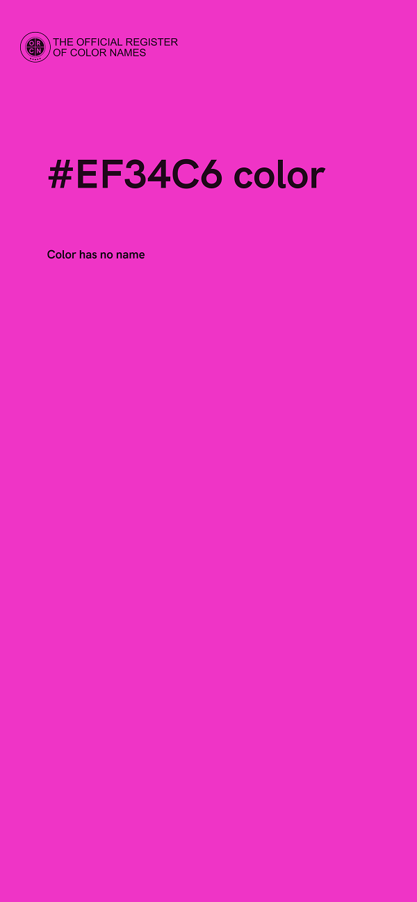 #EF34C6 color image