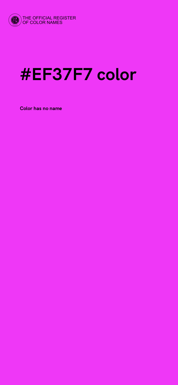 #EF37F7 color image