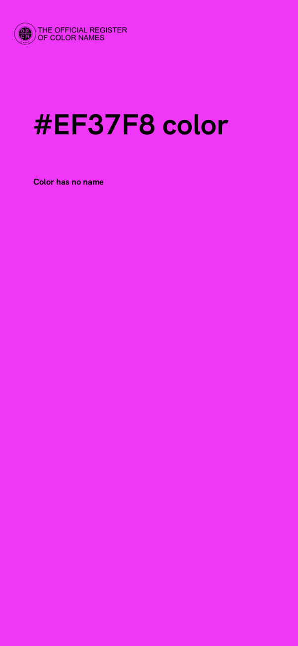 #EF37F8 color image