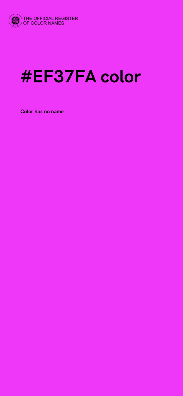 #EF37FA color image