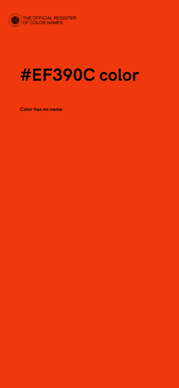 #EF390C color image