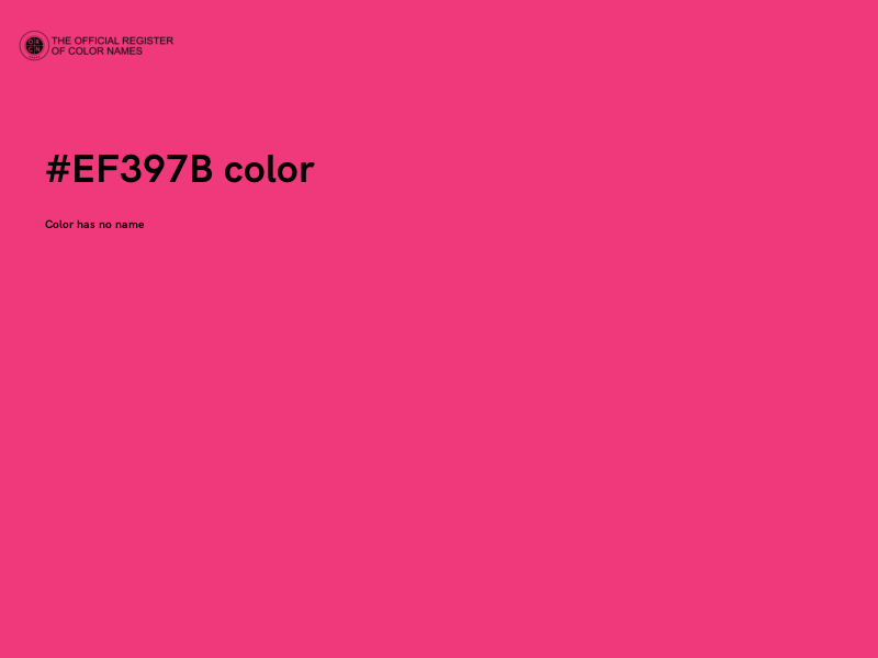 #EF397B color image