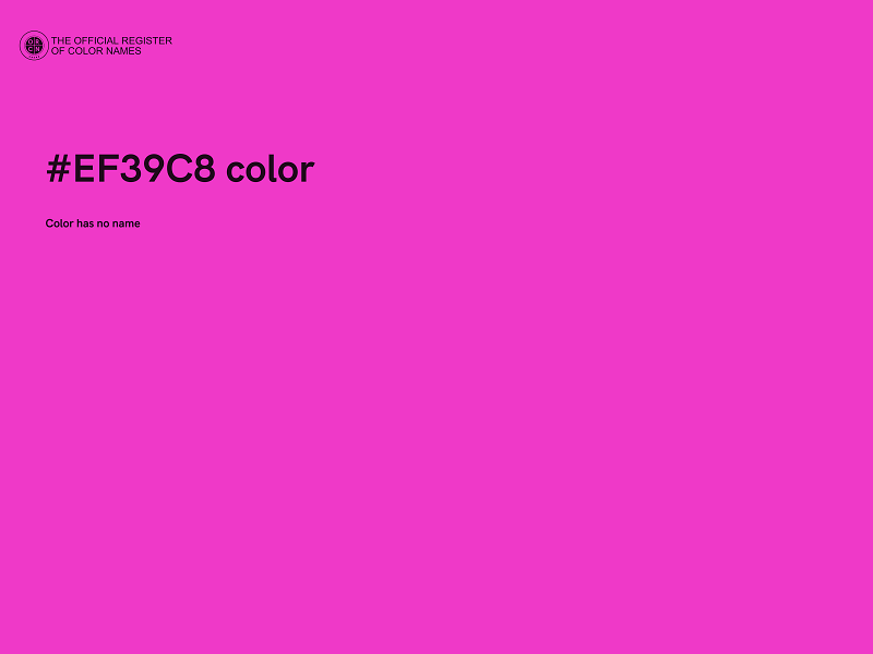 #EF39C8 color image