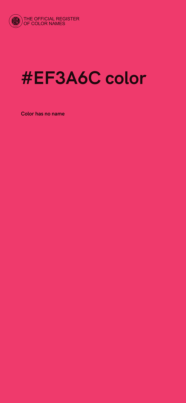 #EF3A6C color image