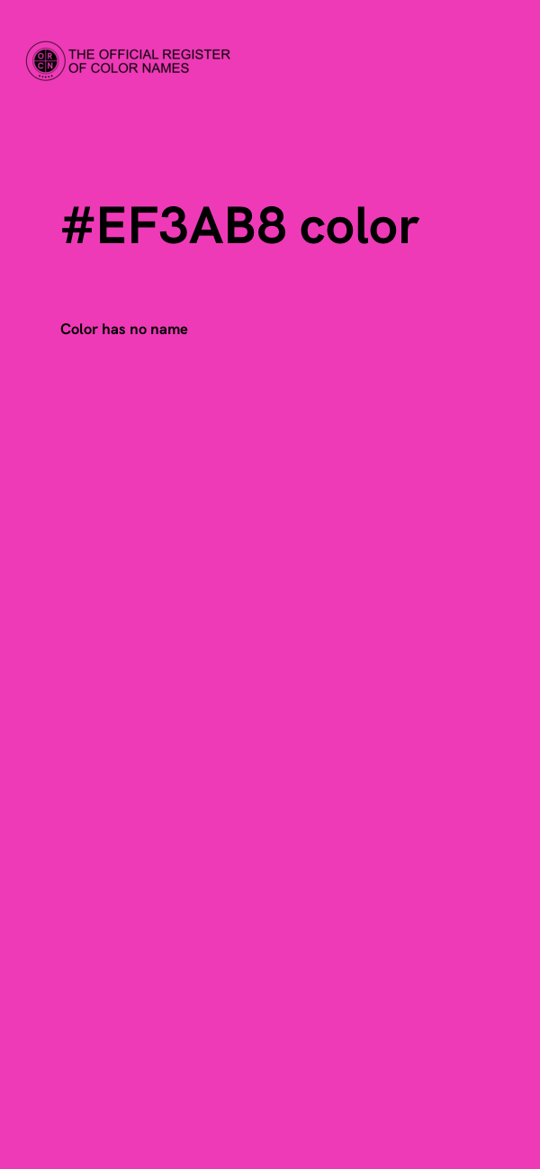 #EF3AB8 color image