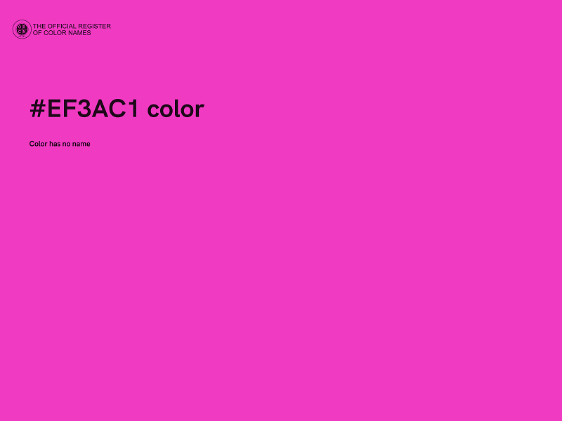 #EF3AC1 color image