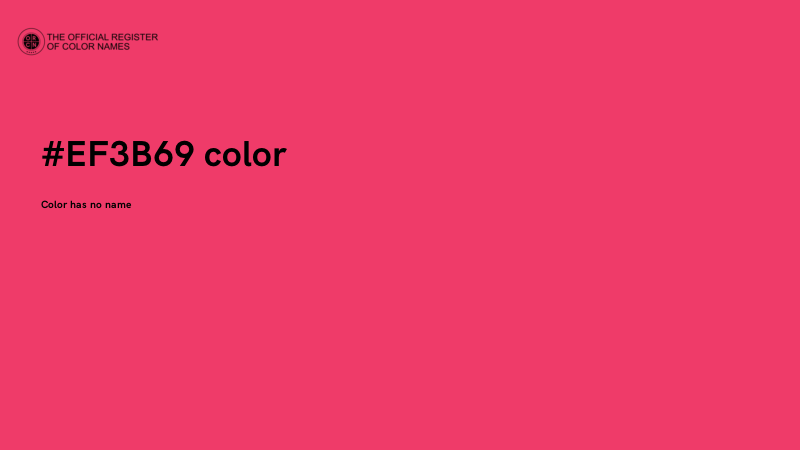 #EF3B69 color image