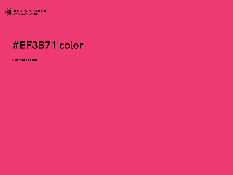 #EF3B71 color image