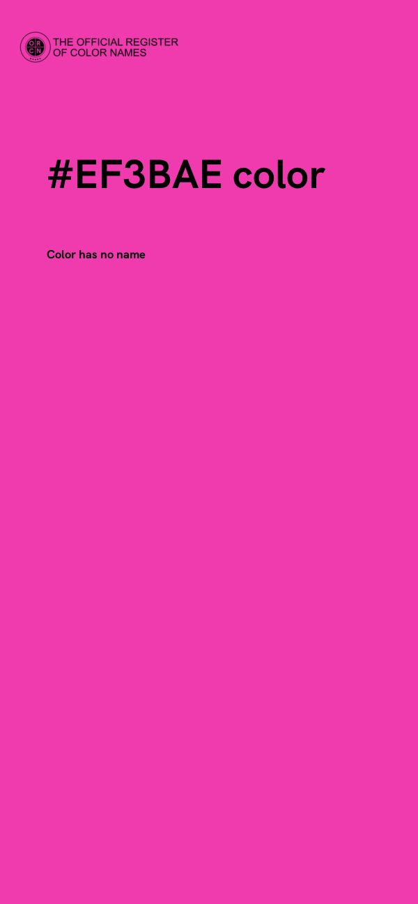 #EF3BAE color image
