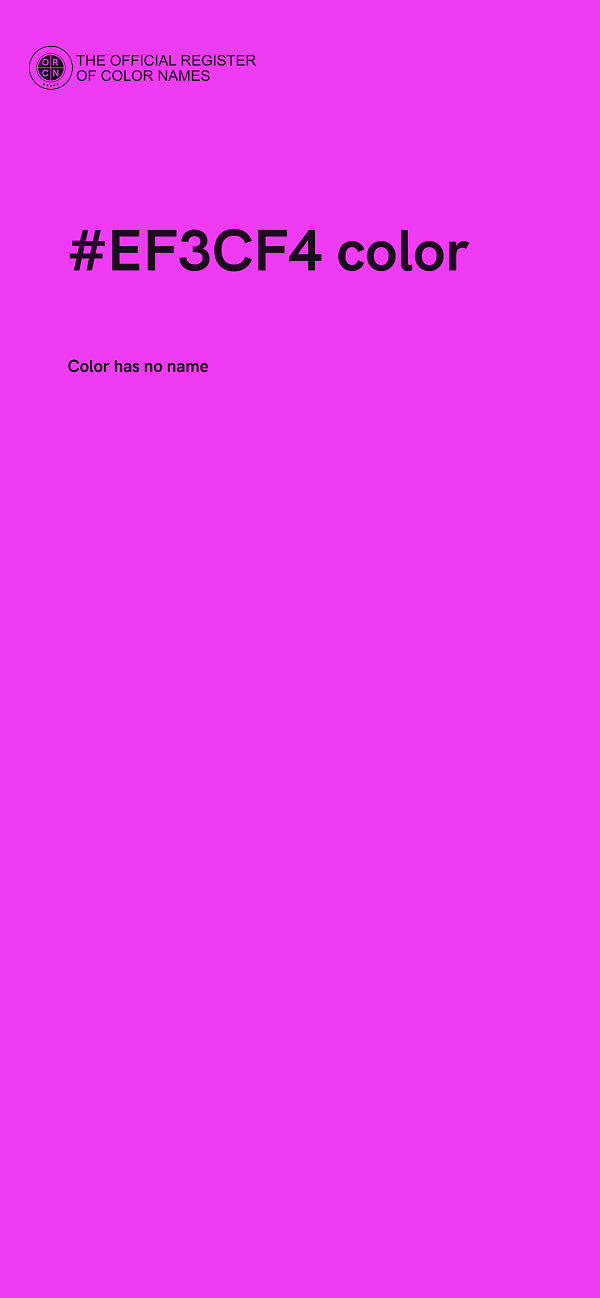 #EF3CF4 color image
