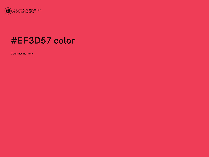 #EF3D57 color image