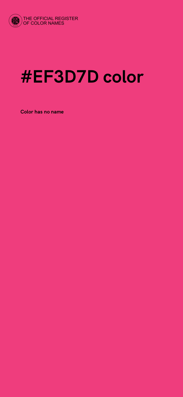 #EF3D7D color image