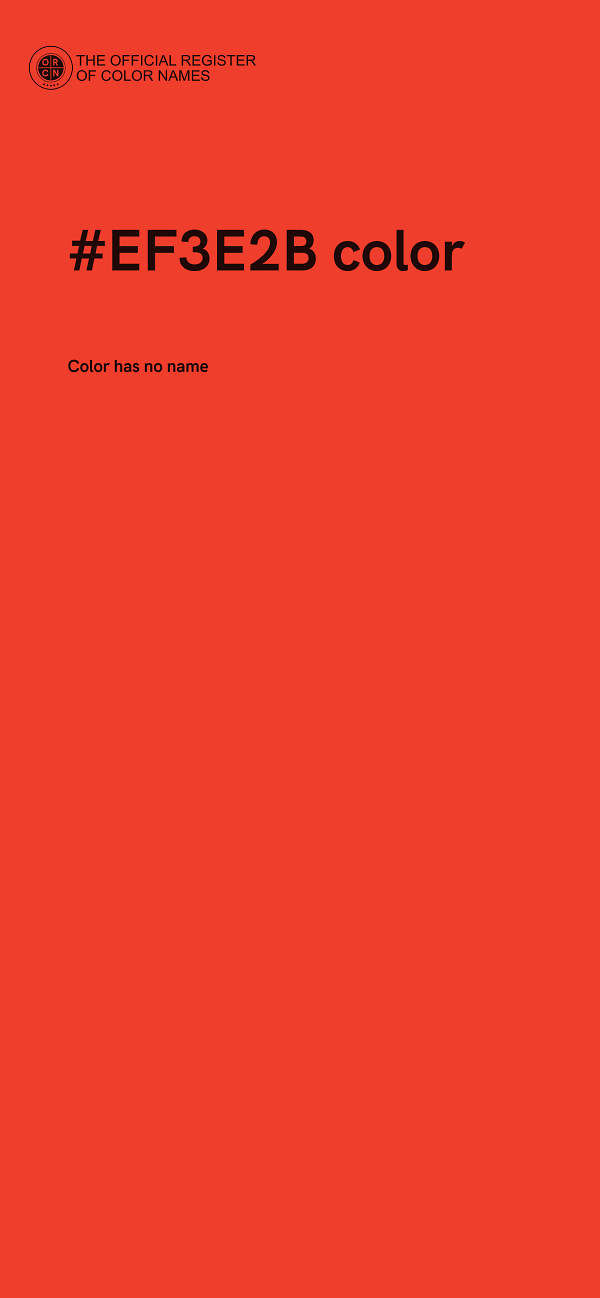 #EF3E2B color image