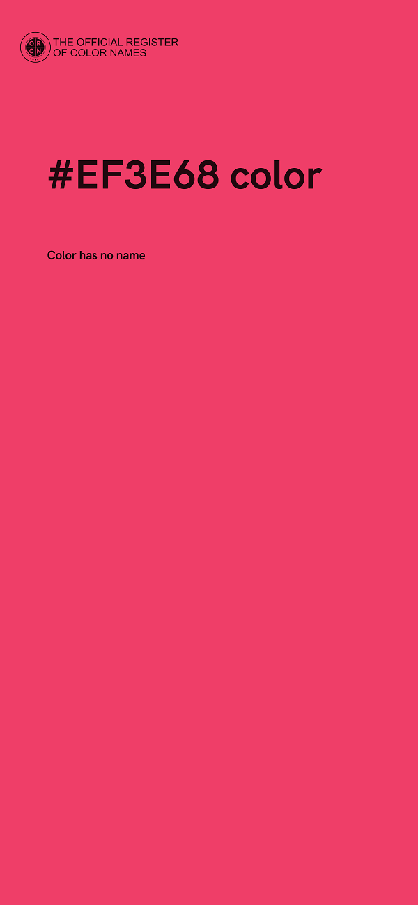 #EF3E68 color image