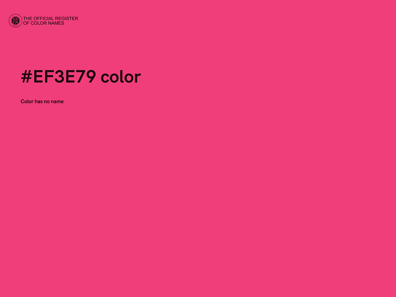 #EF3E79 color image