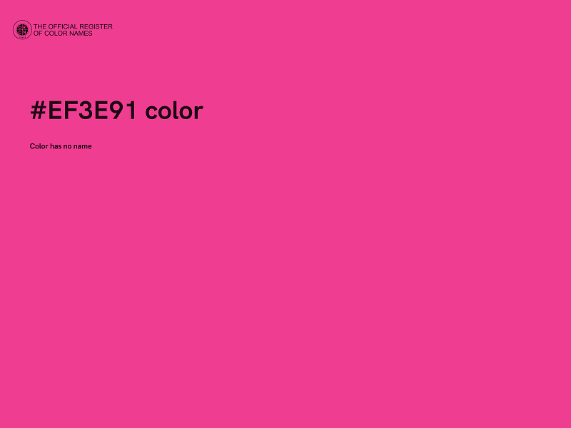 #EF3E91 color image