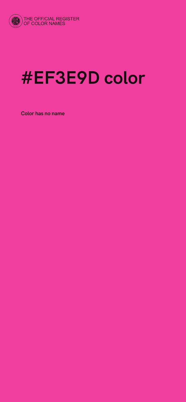 #EF3E9D color image