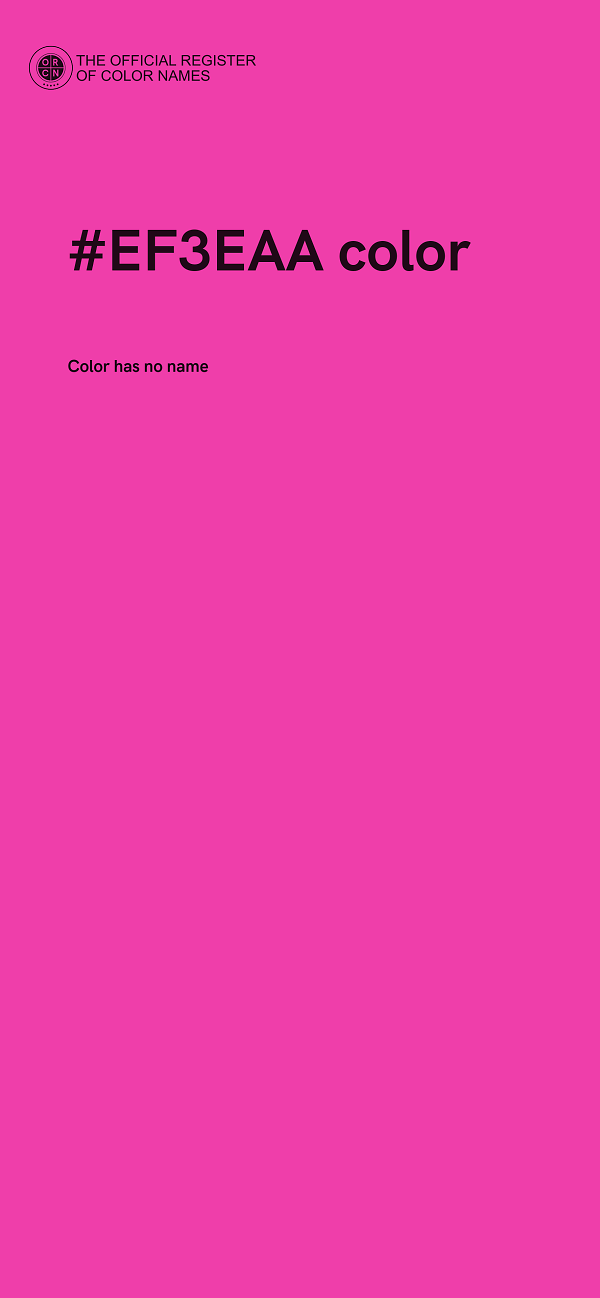 #EF3EAA color image