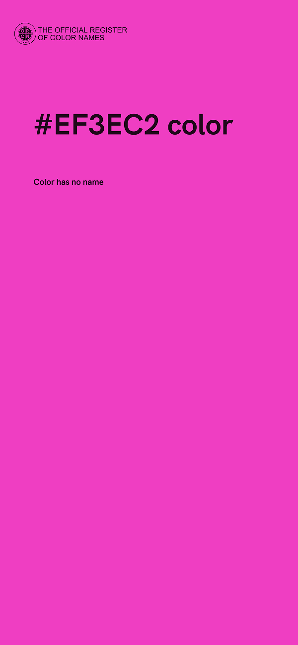 #EF3EC2 color image