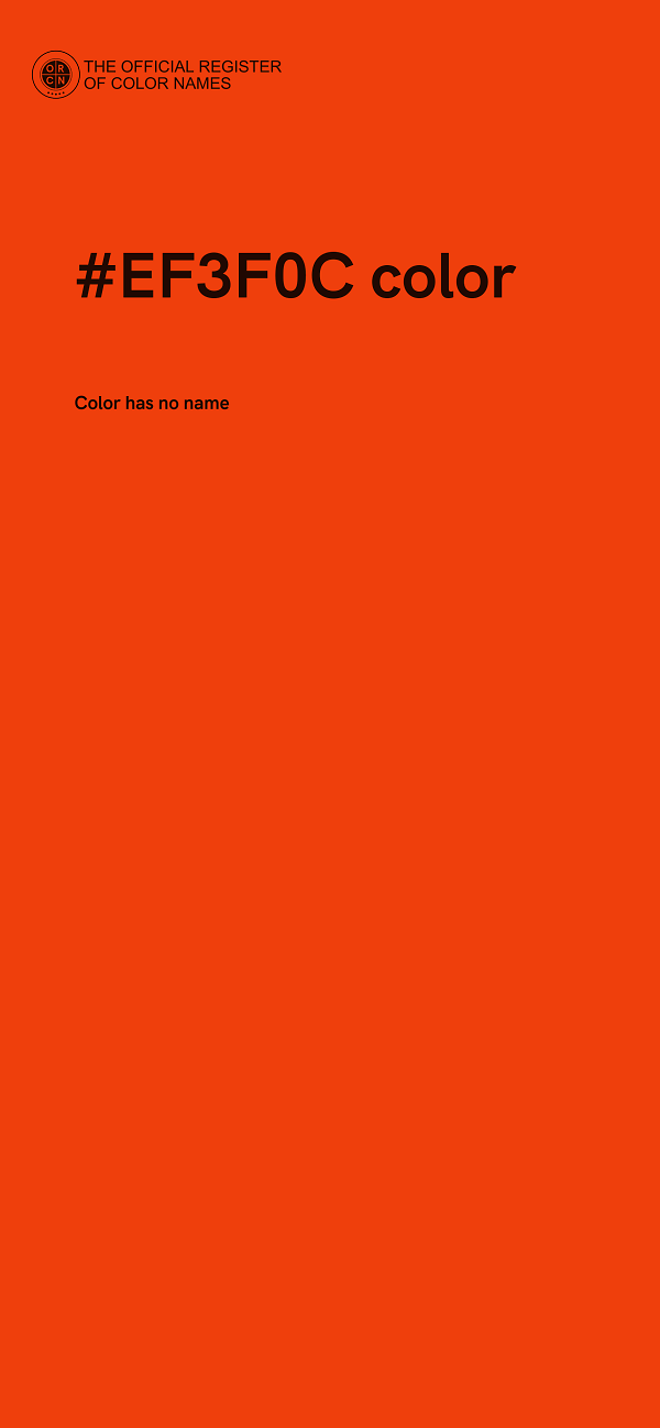#EF3F0C color image