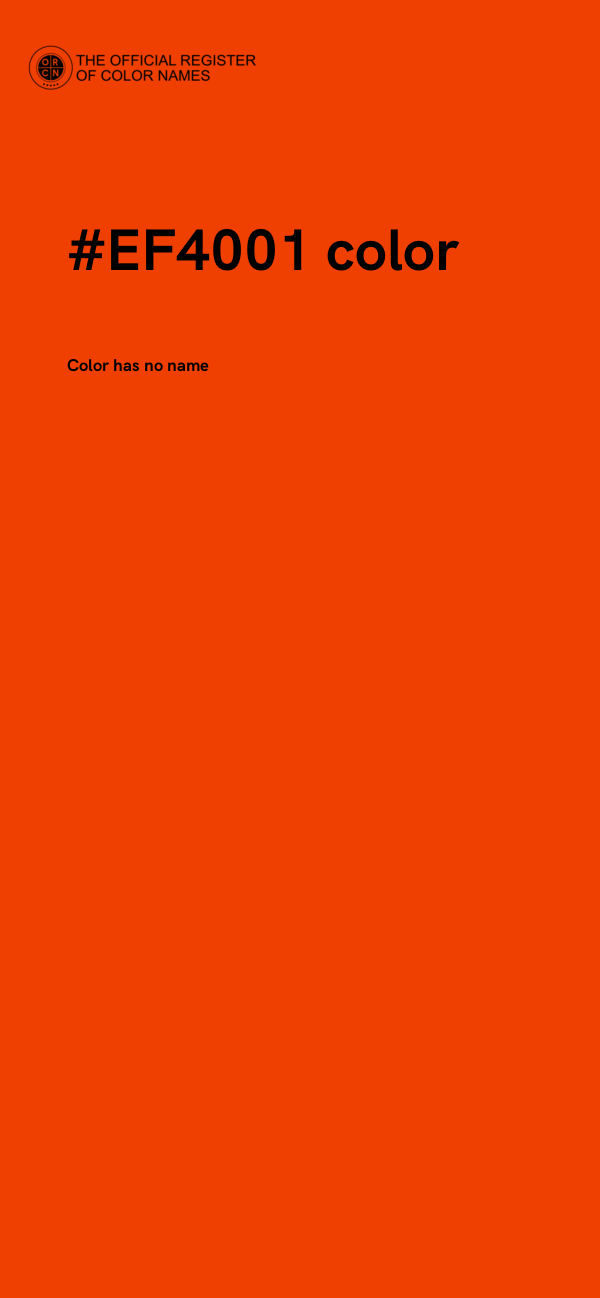 #EF4001 color image