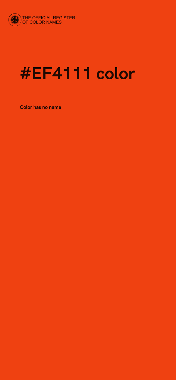 #EF4111 color image