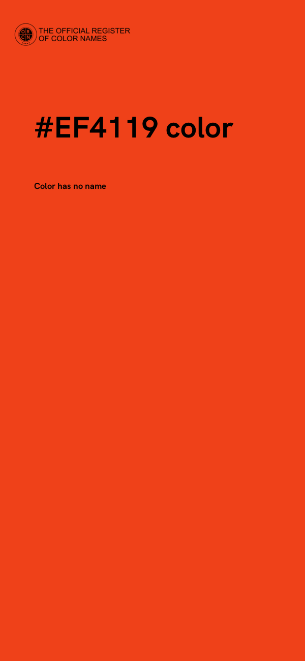 #EF4119 color image