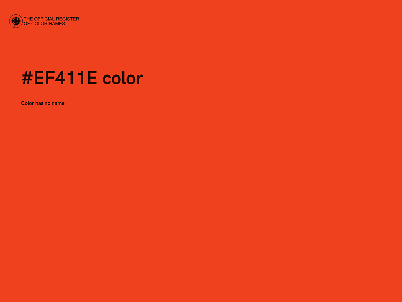 #EF411E color image