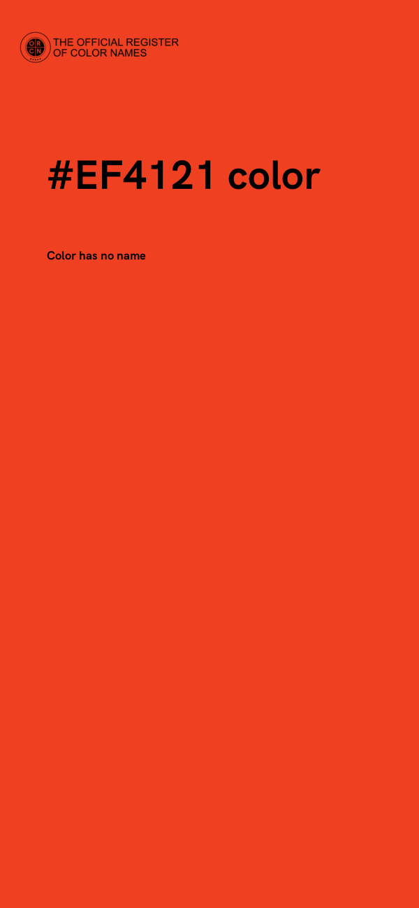 #EF4121 color image