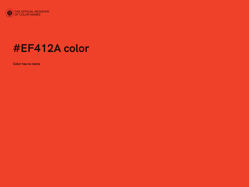 #EF412A color image