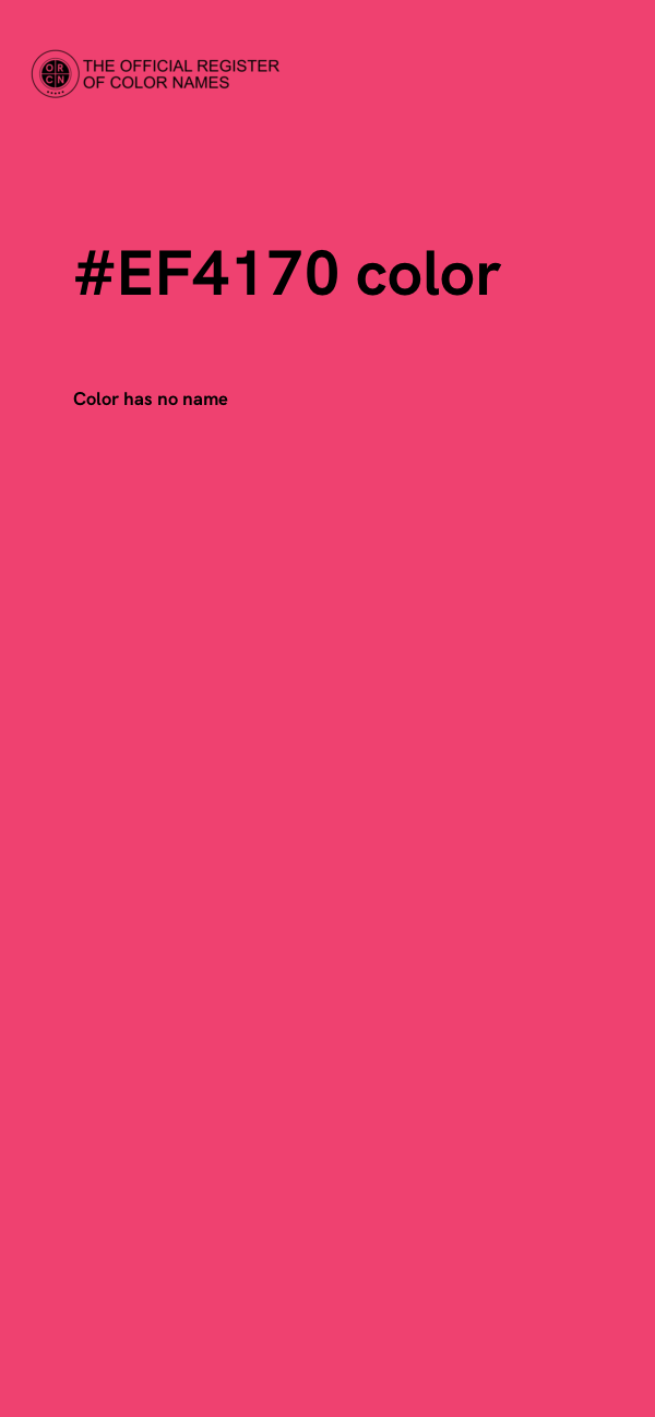 #EF4170 color image