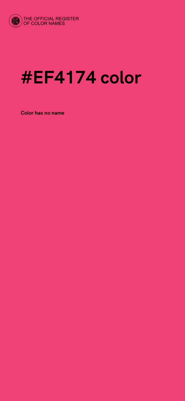#EF4174 color image