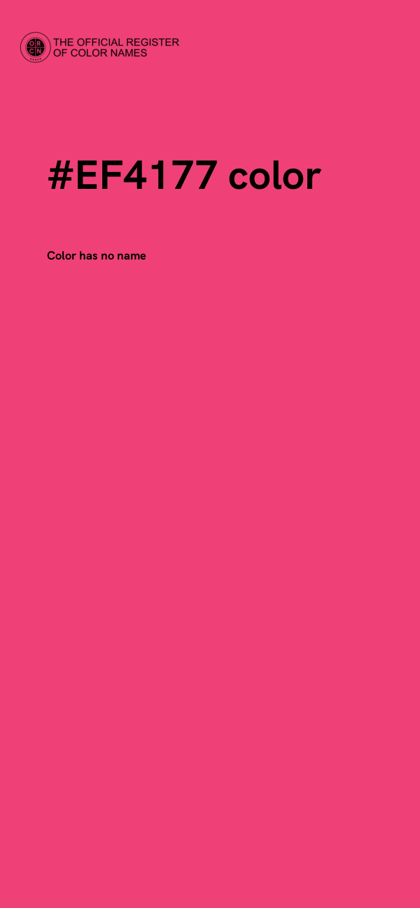 #EF4177 color image