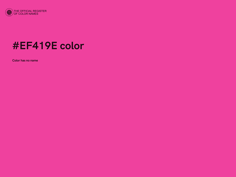 #EF419E color image