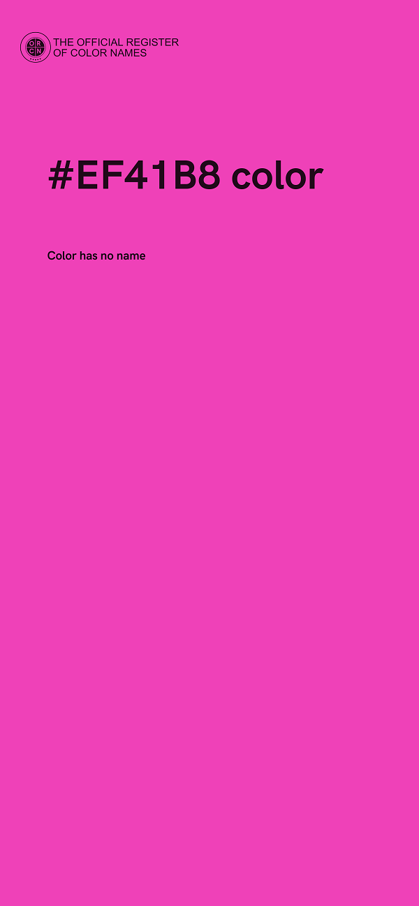 #EF41B8 color image