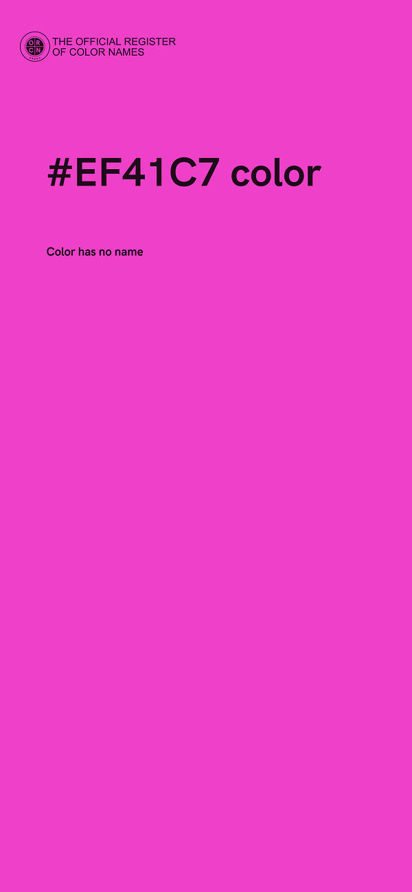 #EF41C7 color image
