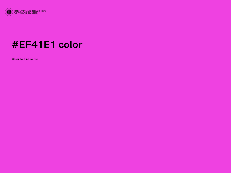 #EF41E1 color image