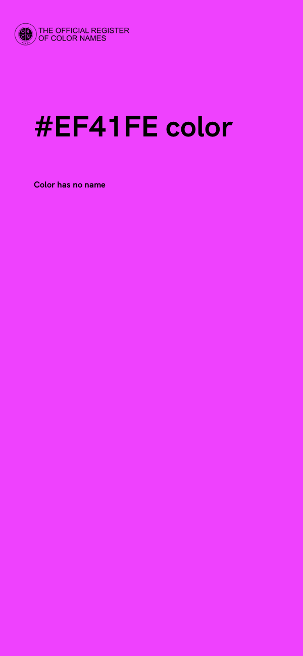 #EF41FE color image