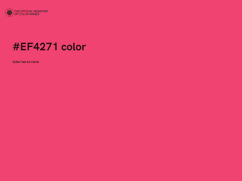 #EF4271 color image