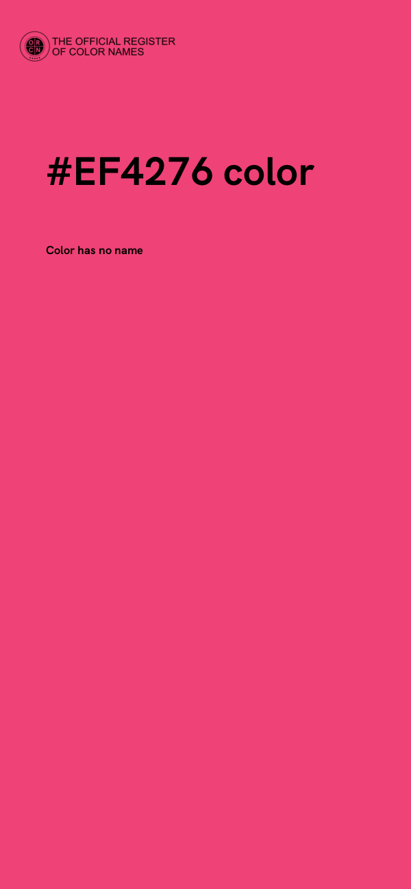 #EF4276 color image