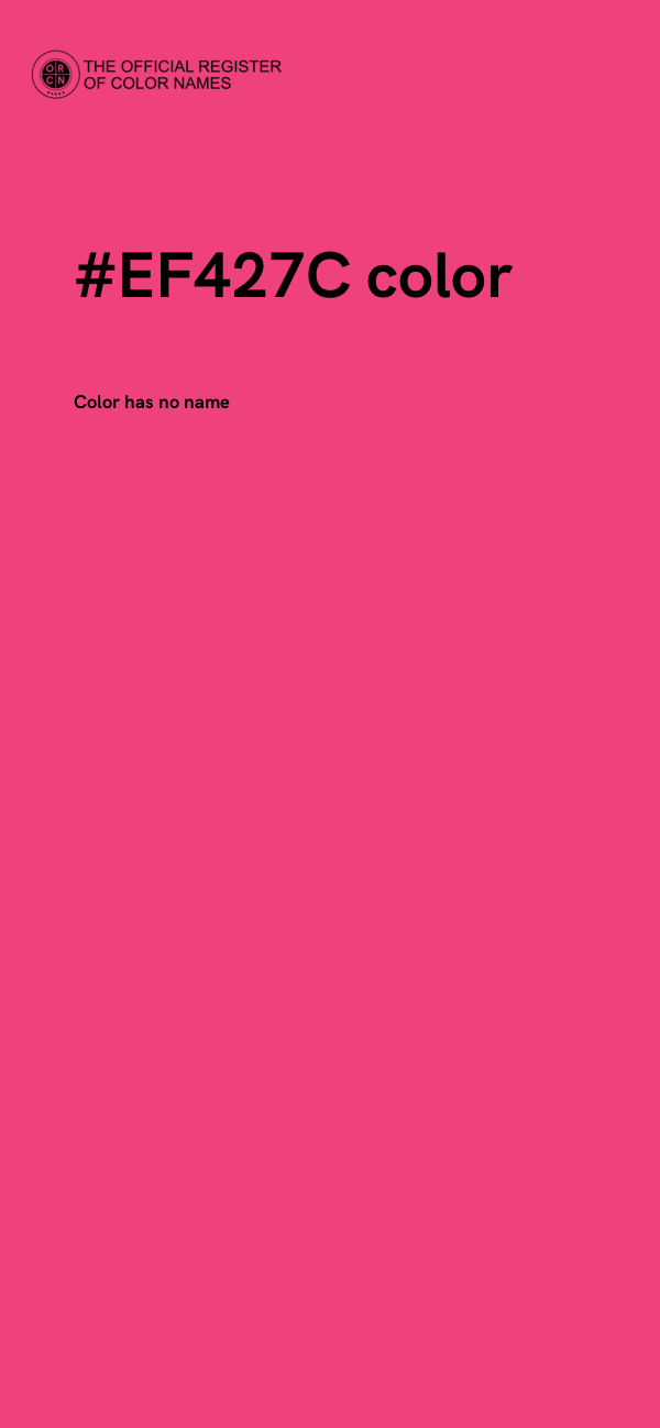 #EF427C color image