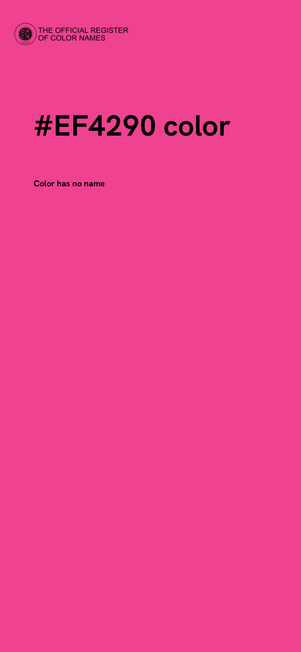 #EF4290 color image